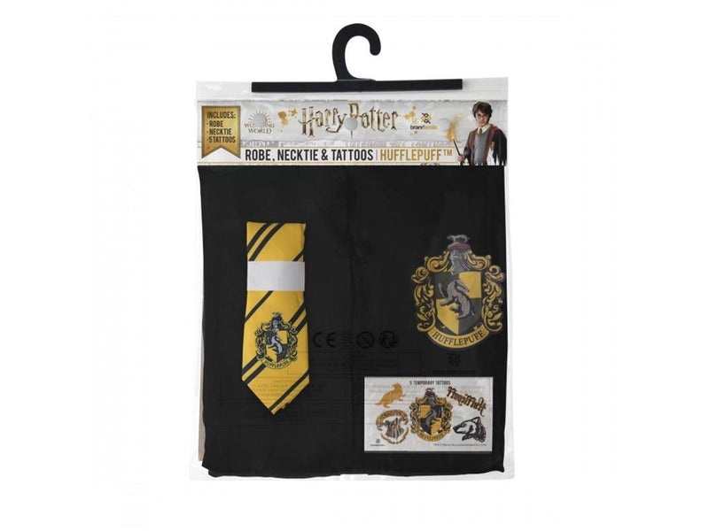 Cinereplicas - HP Entry Robe Necktie & Tattoos Hufflepuff Large EU