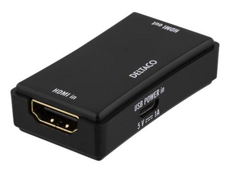 Deltaco HDMI Repeater Extends the lenght of HDMI Cable up to 50m