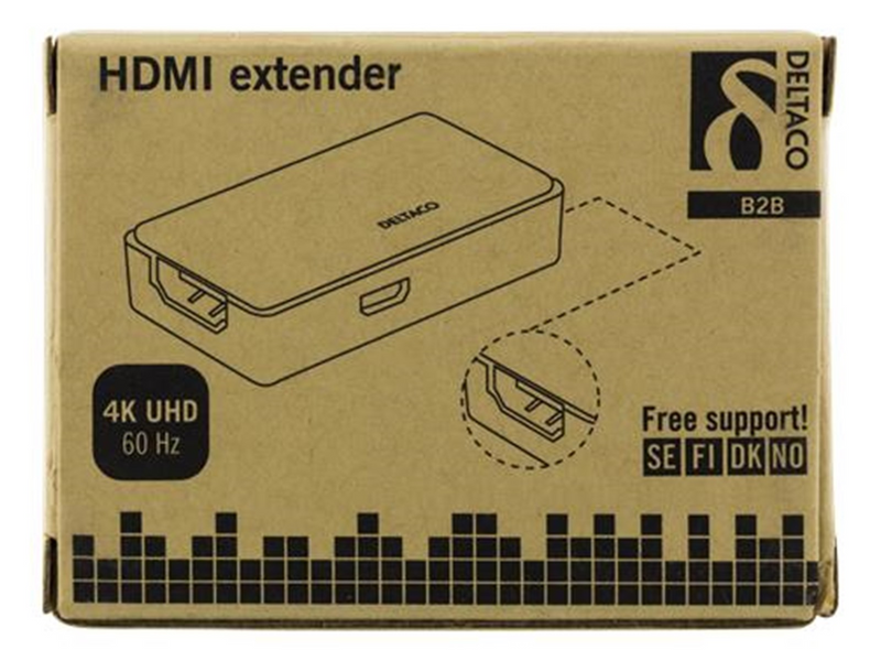 Deltaco HDMI Repeater Extends the lenght of HDMI Cable up to 50m
