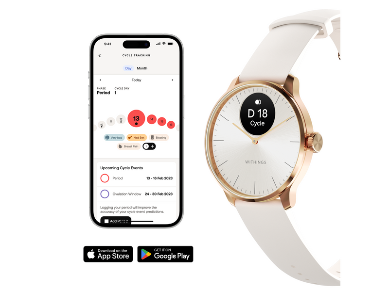 Withings Scanwatch Light - Rose Gold - 37 mm