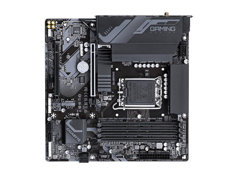 GIGABYTE B760M GAMING X AX Mainboard - Intel B760 - Intel LGA1700 socket - DDR5 RAM - Micro-ATX