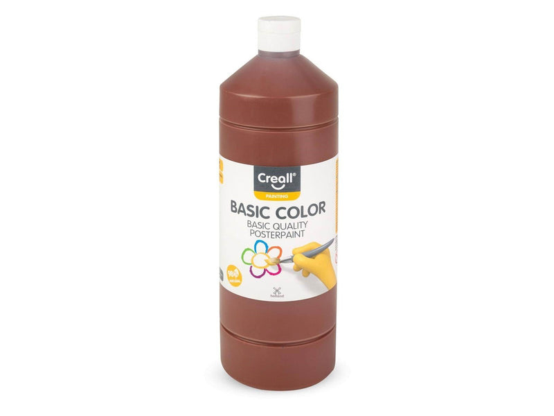 Creall School paint Dark brown 1 liter