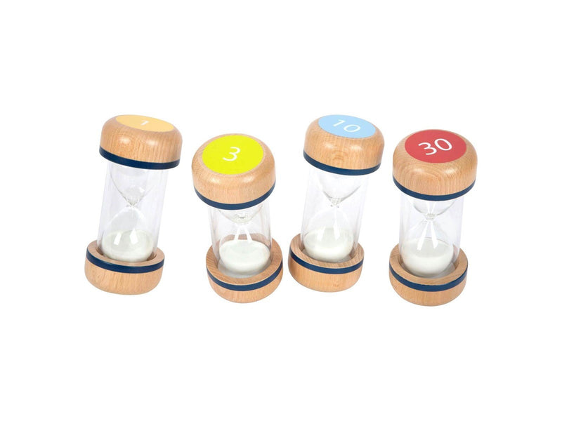 Small Foot - Wooden Hourglasses XL Set 4 pcs.