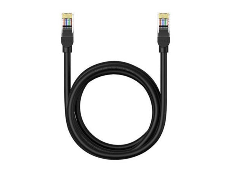 Baseus Ethernet CAT5 2m network cable (black) - Schwarz - 2 meter