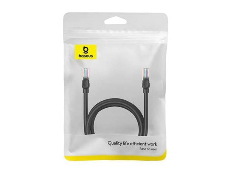 Baseus Ethernet CAT5 2m network cable (black) - Schwarz - 2 meter