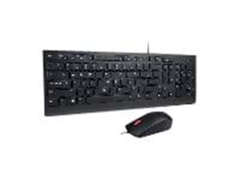Lenovo Essential Wired Combo - Tastatur & Maus Set - Deutsch - Schwarz