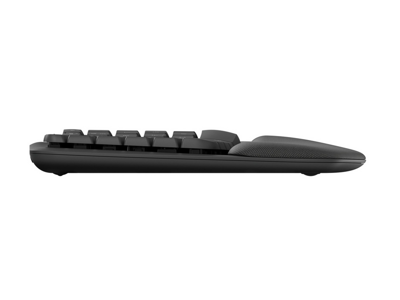 Logitech Wave Keys for Business - Graphite - ND - Ergonomische Tastatur - Nordisch - Schwarz
