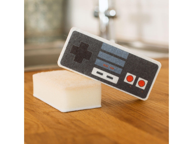 Thumbs Up! Retro Controller Sponges Set of 2 with Scourer
