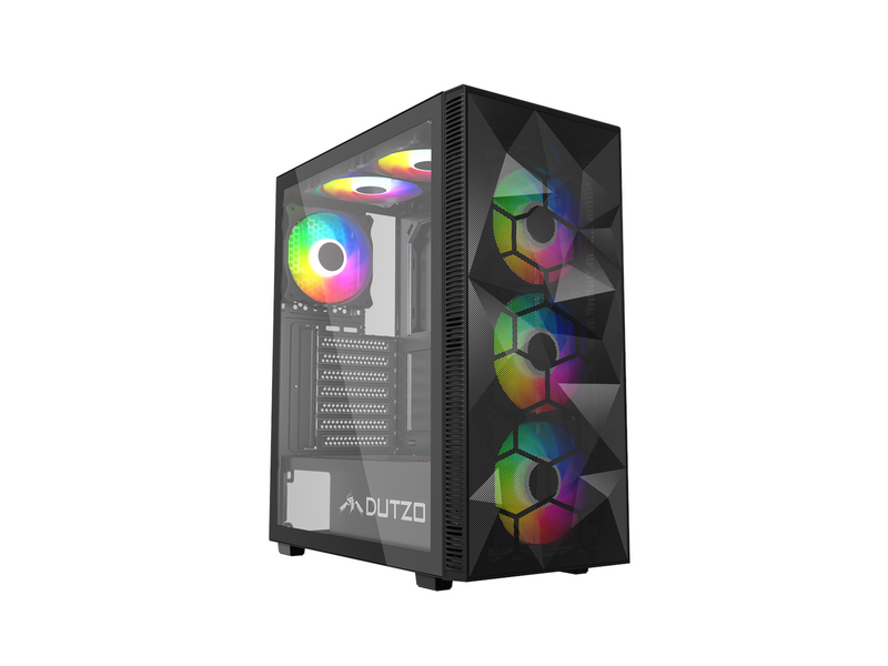 DUTZO C330 TG RGB - Gehäuse - Miditower - Schwarz
