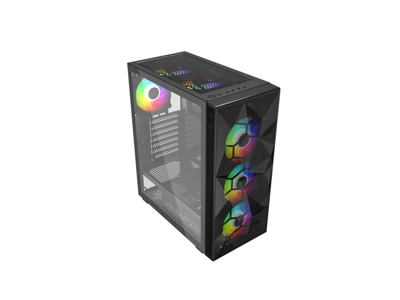 DUTZO C330 TG RGB - Gehäuse - Miditower - Schwarz