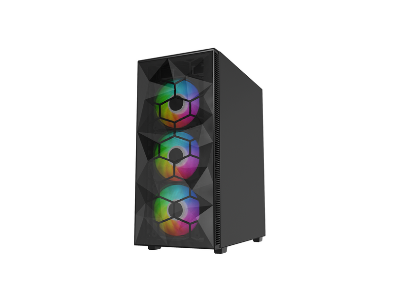DUTZO C330 TG RGB - Gehäuse - Miditower - Schwarz