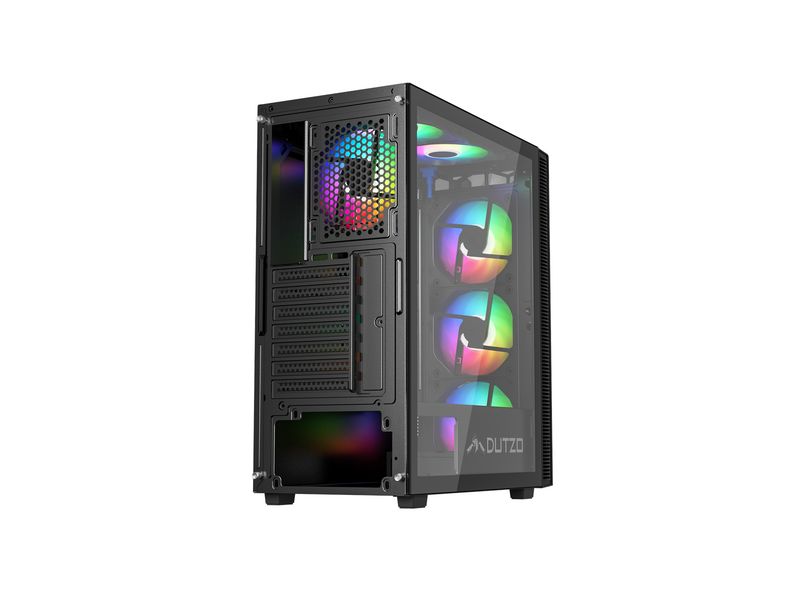 DUTZO C330 TG RGB - Gehäuse - Miditower - Schwarz