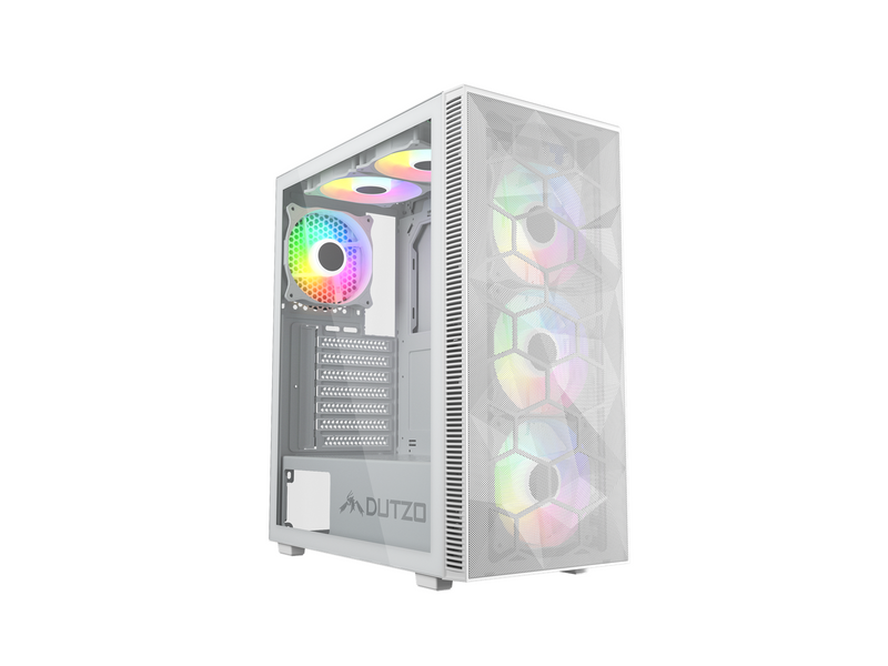DUTZO C330 TG RGB - Gehäuse - Miditower - Weiß