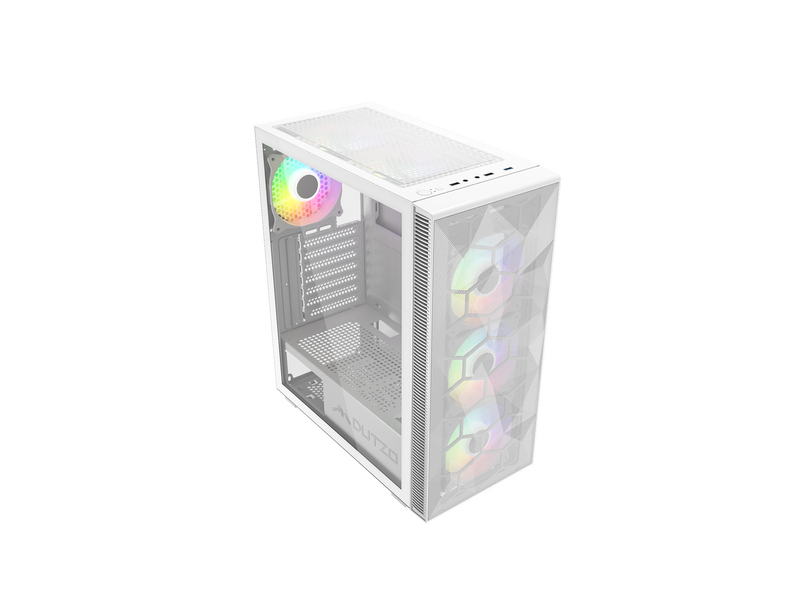DUTZO C330 TG RGB - Gehäuse - Miditower - Weiß