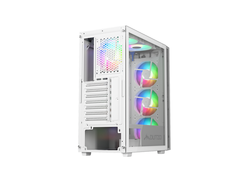 DUTZO C330 TG RGB - Gehäuse - Miditower - Weiß