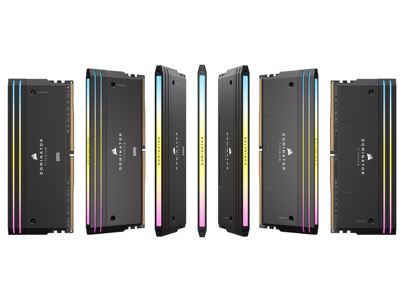 Corsair Dominator Titanium DDR5-6000 - 32GB - CL30 - Dual Channel (2 pcs) - Intel XMP - Schwarz mit RGB