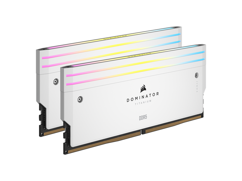Corsair Dominator Titanium DDR5-6000 - 32GB - CL30 - Dual Channel (2 pcs) - Intel XMP - Weiß mit RGB