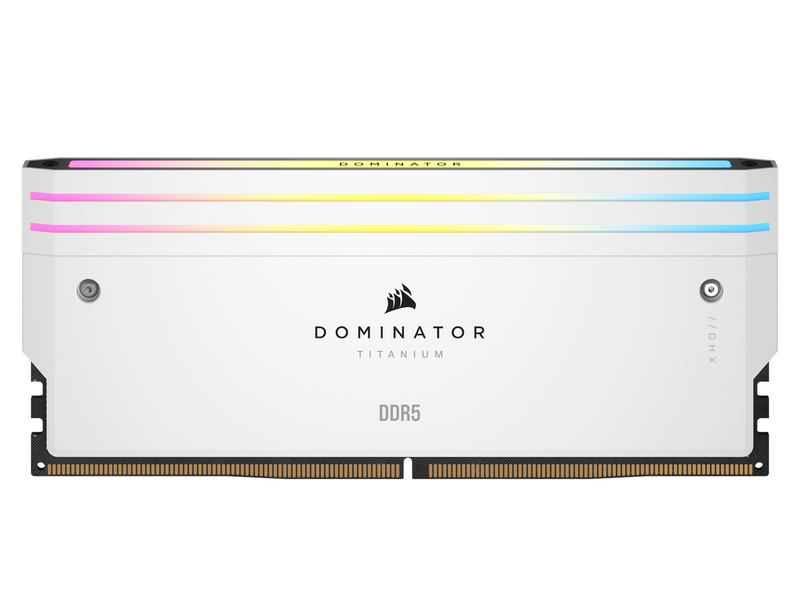 Corsair Dominator Titanium DDR5-6000 - 32GB - CL30 - Dual Channel (2 pcs) - Intel XMP - Weiß mit RGB