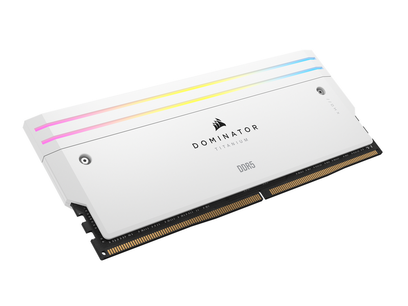 Corsair Dominator Titanium DDR5-6000 - 32GB - CL30 - Dual Channel (2 pcs) - Intel XMP - Weiß mit RGB