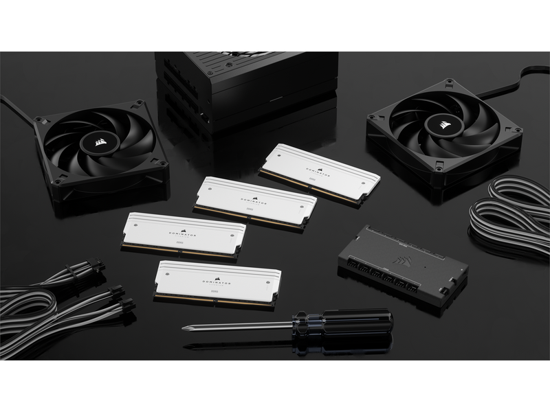 Corsair Dominator Titanium DDR5-6000 - 32GB - CL30 - Dual Channel (2 pcs) - Intel XMP - Weiß mit RGB