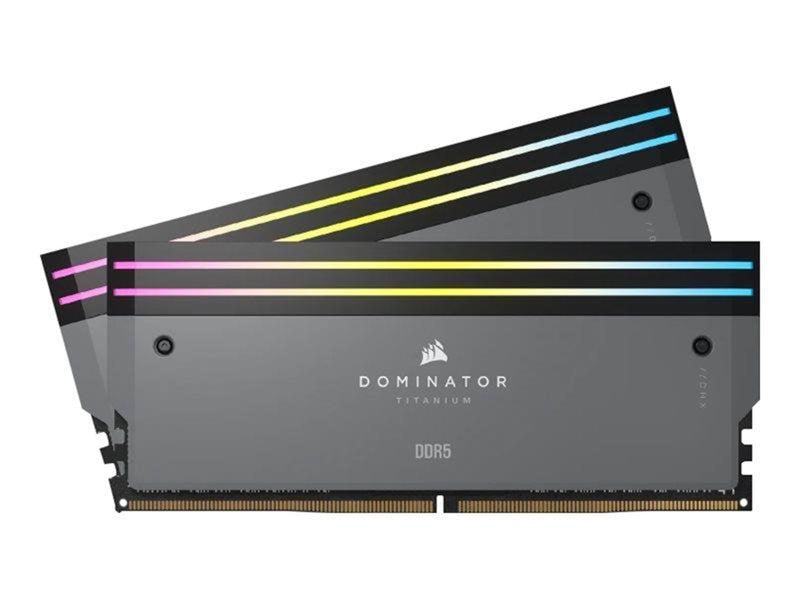 Corsair Dominator Titanium DDR5-6000 - 64GB - CL30 - Dual Channel (2 pcs) - AMD EXPO & Intel XMP - Grau mit RGB