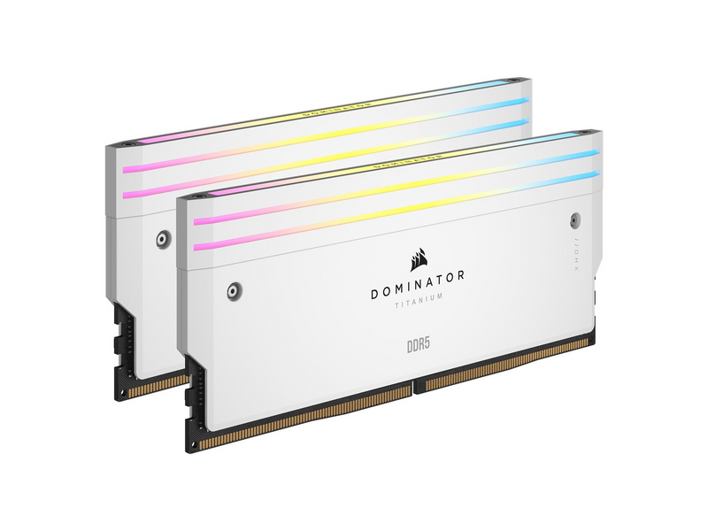 Corsair Dominator Titanium DDR5-6000 - 64GB - CL30 - Dual Channel (2 pcs) - AMD EXPO & Intel XMP - Weiß mit RGB