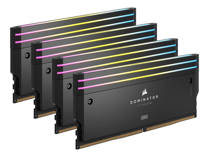 Corsair Dominator Titanium DDR5-6000 - 64GB - CL36 - Quad Channel (4 pcs) - Intel XMP - Schwarz mit RGB