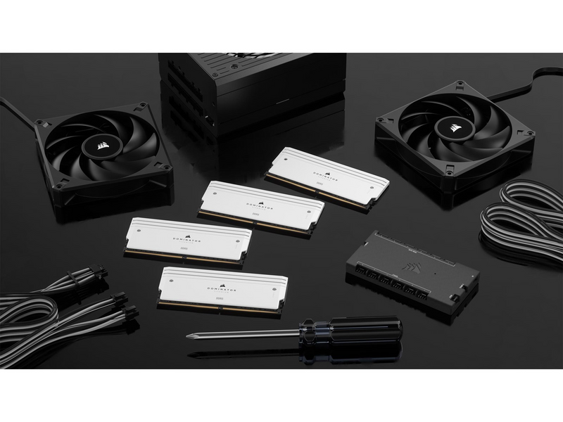 Corsair Dominator Titanium DDR5-6000 - 64GB - CL36 - Quad Channel (4 pcs) - Intel XMP - Weiß mit RGB