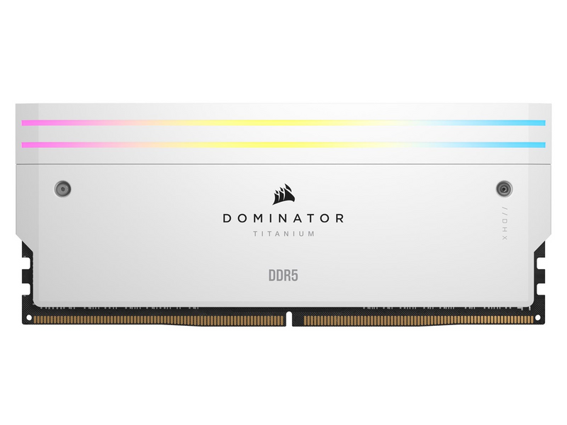 Corsair Dominator Titanium DDR5-6400 - 32GB - CL32 - Dual Channel (2 pcs) - Intel XMP - Weiß mit RGB