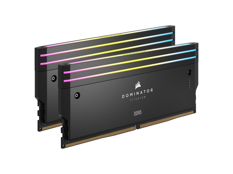 Corsair Dominator Titanium DDR5-6600 - 32GB - CL32 - Dual Channel (2 pcs) - Intel XMP - Schwarz mit RGB