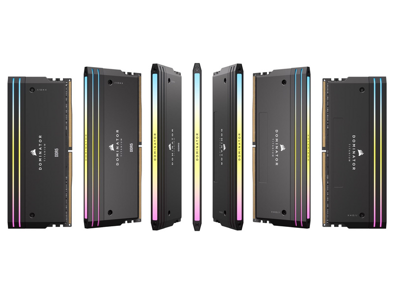 Corsair Dominator Titanium DDR5-6600 - 32GB - CL32 - Dual Channel (2 pcs) - Intel XMP - Schwarz mit RGB