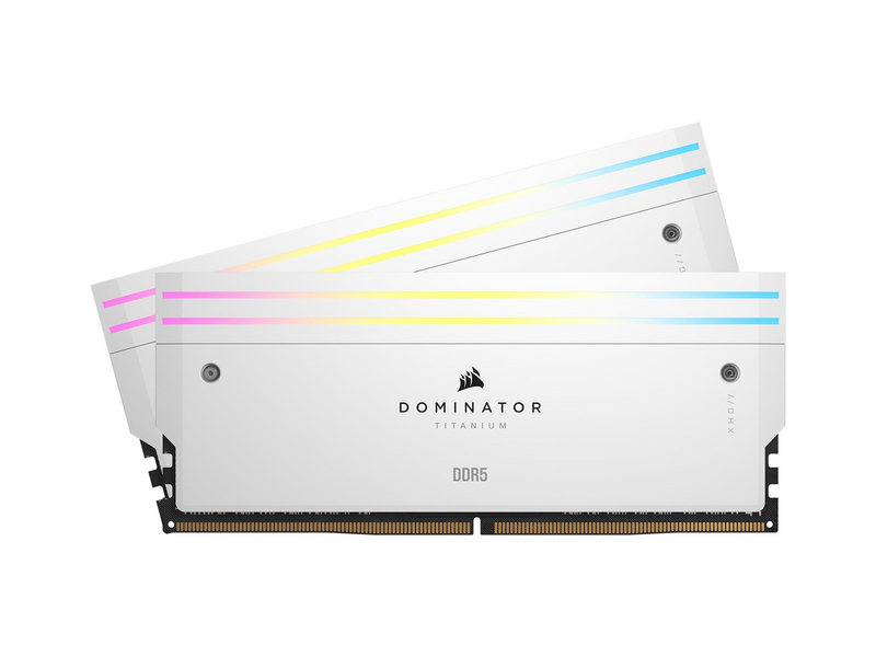 Corsair Dominator Titanium DDR5-6600 - 32GB - CL32 - Dual Channel (2 pcs) - Intel XMP - Weiß mit RGB