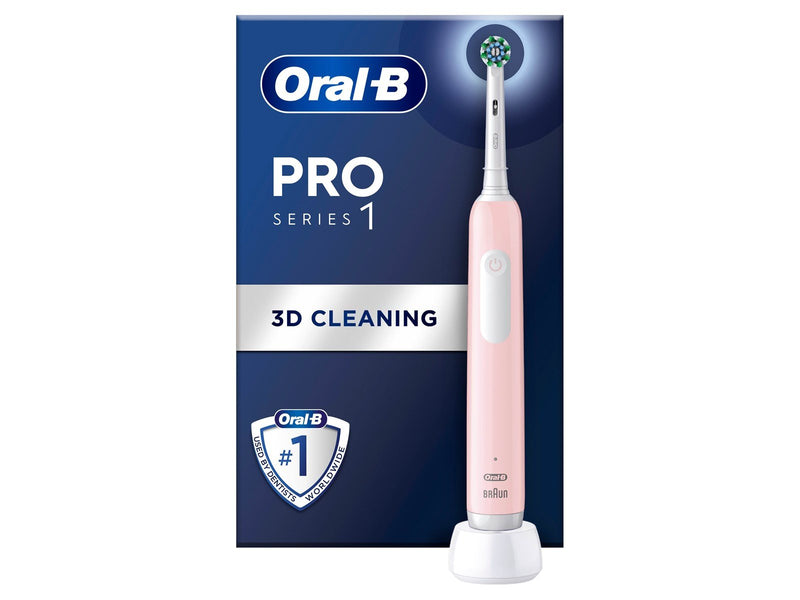 Oral-B Elektrische Zahnbürste Pro1 Pink + Extra Brush Head