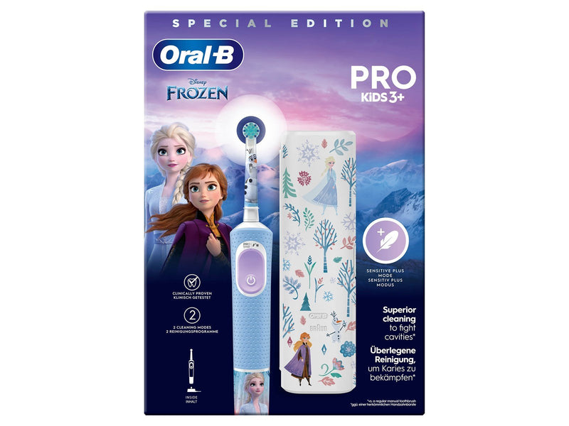 Oral-B Elektrische Zahnbürste Vitality Pro Kids Frozen + case