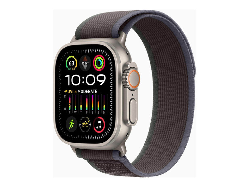 Apple Watch Ultra 2 GPS + Cellular 49mm - Titanium Case with Blue/Black Trail Loop - S/M