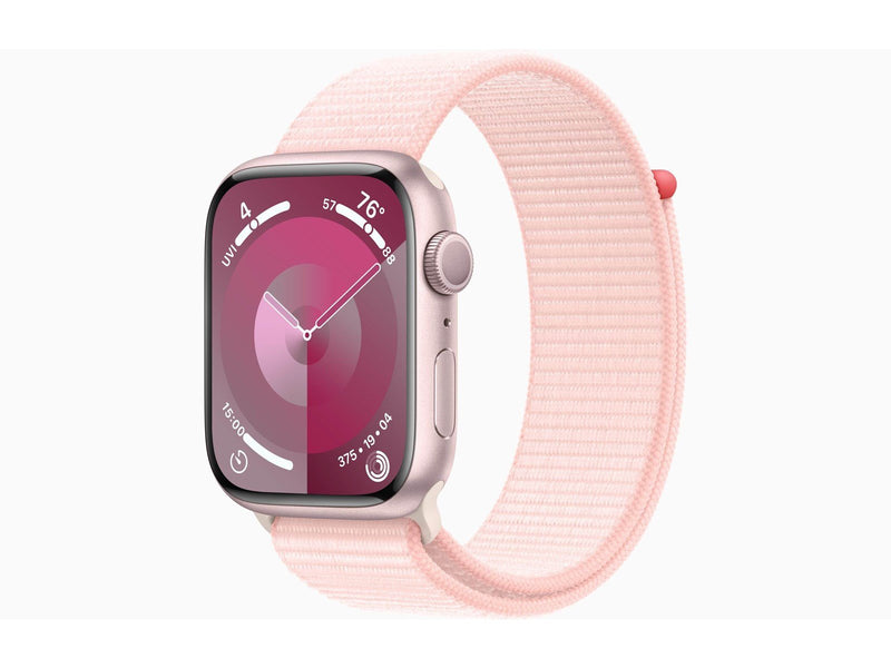 Apple Watch Series 9 GPS 45mm - Pink Aluminium Case with Light Pink Sport Loop