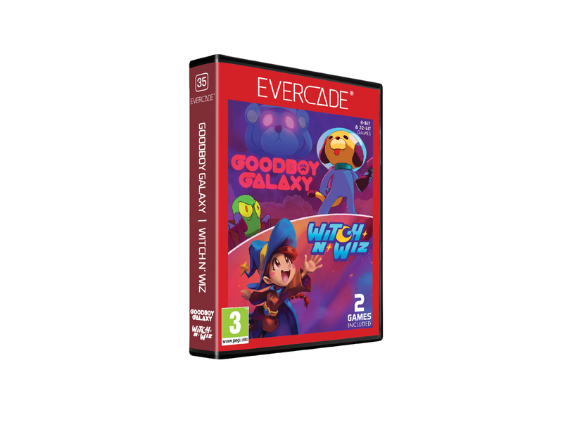 Goodboy Galaxy/Witch n' Wiz - Evercade - Retro - PEGI 3