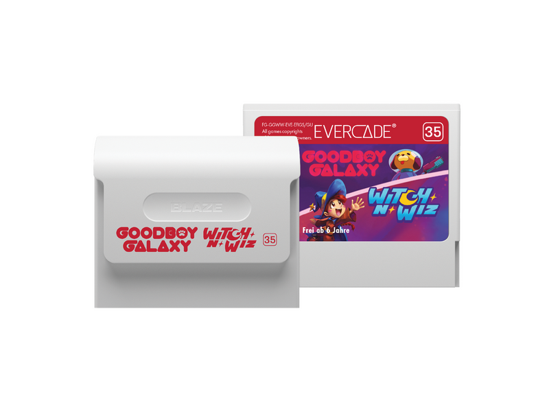 Goodboy Galaxy/Witch n' Wiz - Evercade - Retro - PEGI 3