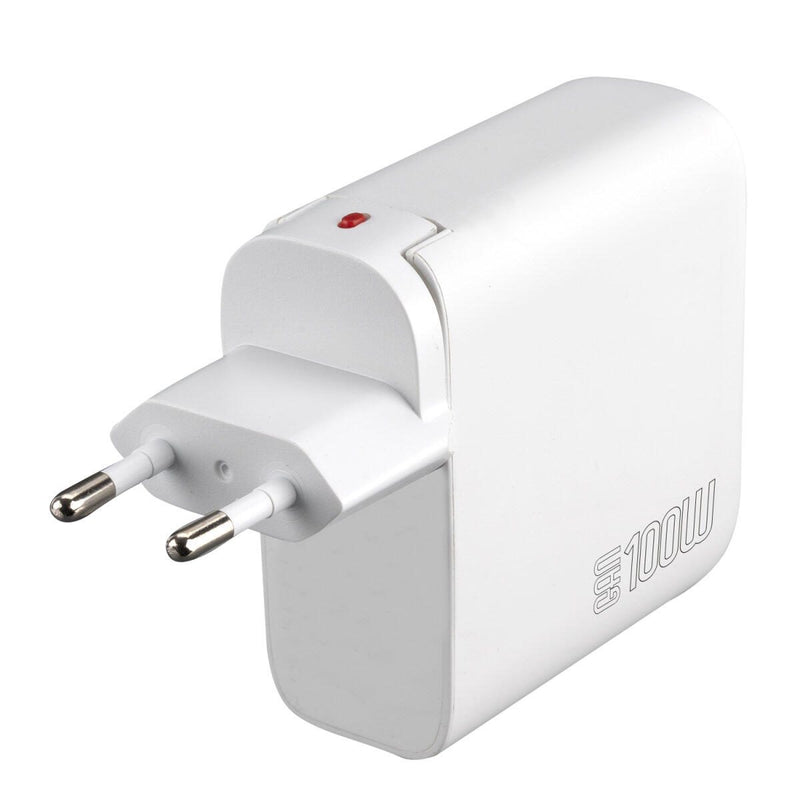 4smarts Ladegerät GaN Flex Pro 100W 3 USB-C+1 USB-A, weiß, Travel Edition