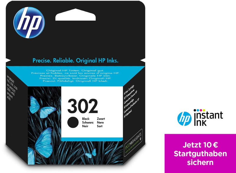 HP Original 302 Druckerpatrone - schwarz (F6U66AE)