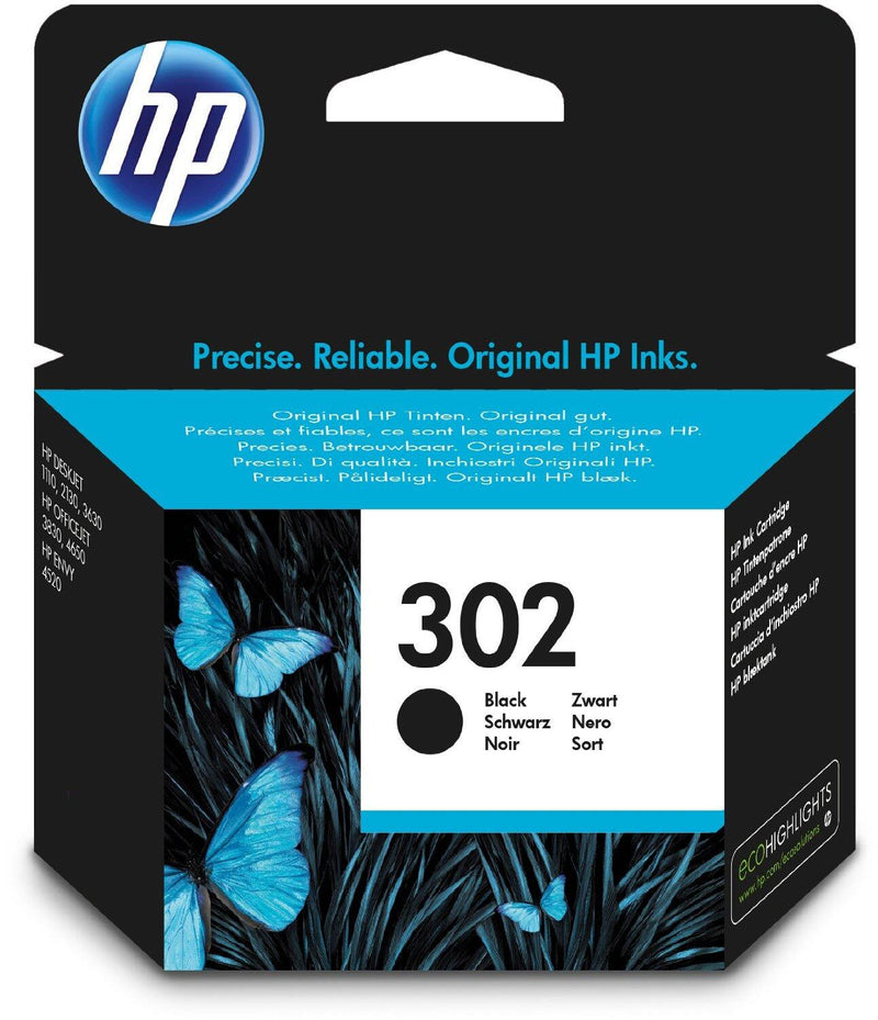 HP Original 302 Druckerpatrone - schwarz (F6U66AE)