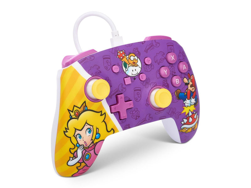 PowerA Verbesserter kabelgebundener Controller für Nintendo Switch – Princess Peach Battle - Wired Controller - Nintendo Switch