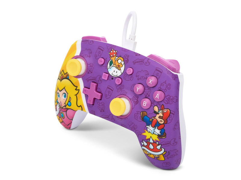 PowerA Verbesserter kabelgebundener Controller für Nintendo Switch – Princess Peach Battle - Wired Controller - Nintendo Switch