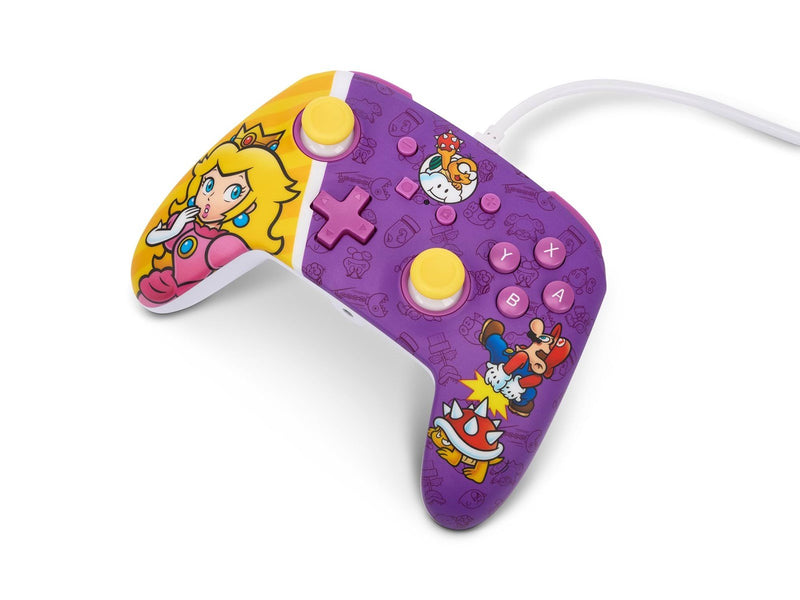 PowerA Verbesserter kabelgebundener Controller für Nintendo Switch – Princess Peach Battle - Wired Controller - Nintendo Switch