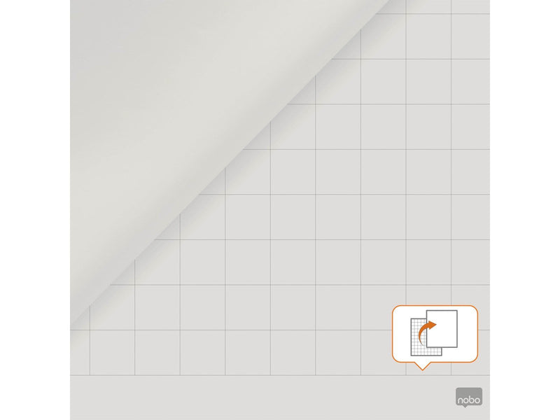 Nobo Premium Flipchart Recycled Paper Pad 600x890mm Reversible Plain or Gridded paper 50 Sheet 70gsm 1 Pack Rolled