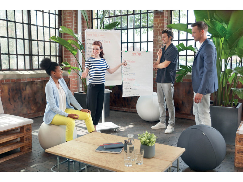 Nobo Premium Flipchart Recycled Paper Pad 600x890mm Reversible Plain or Gridded paper 50 Sheet 70gsm 1 Pack Rolled