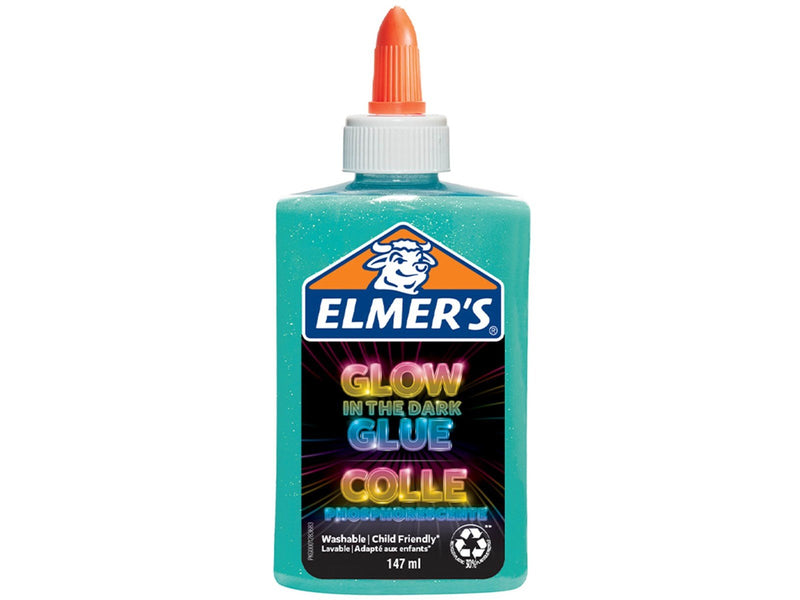 Elmer's nachtleuchtender Flüssigkleber | blau | 147 ml