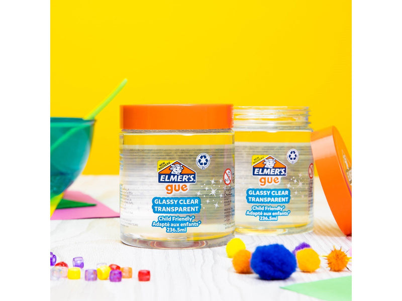 Elmer's Gue vorgefertigter Schleim | glasklarer Schleim | 236,5 ml | 1 Stück