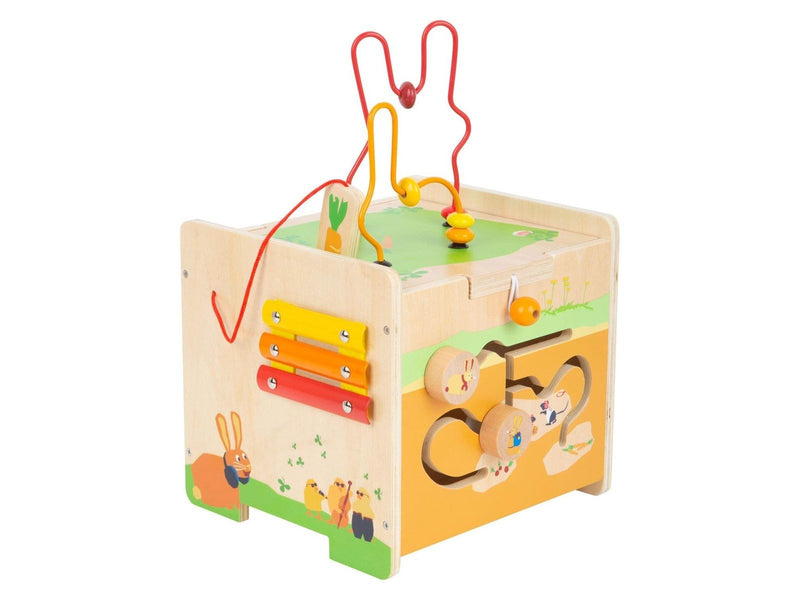Small Foot - Wooden Activity Cube and Motor Spiral