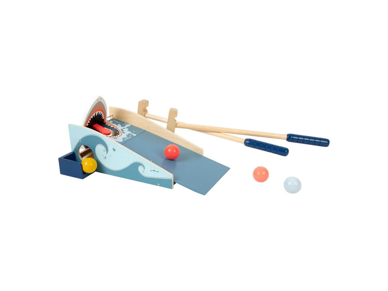 Small Foot - Wooden Mini Golf Shark Attack 7 pcs.